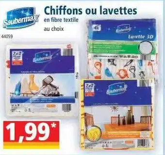 Norma Saubermax chiffons ou lavettes offre