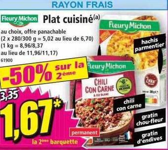 Norma Fleury michon plat cuisine offre