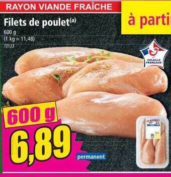 Norma Filets de poulet offre