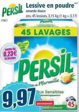 Norma Persil lessive en poudre offre