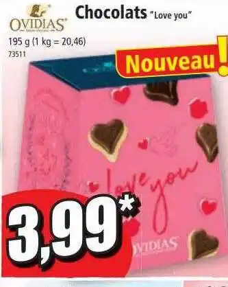 Norma Ovidias chocolats offre