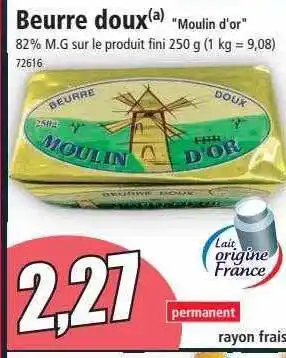 Norma Beurre doux offre