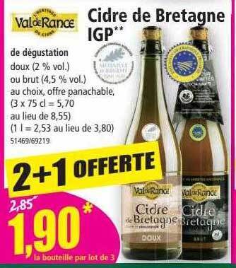Norma Val de rance cidre de bretagne igp offre