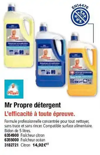 Mr propre détergent