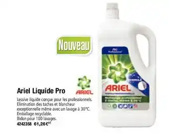 Plein ciel Ariel liquide pro offre