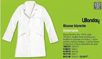 Blouse blanche wonday