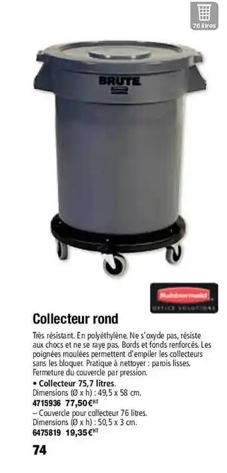 Collecteur rond