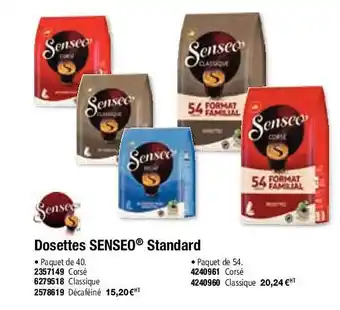Plein ciel Dosettes senseo standard offre