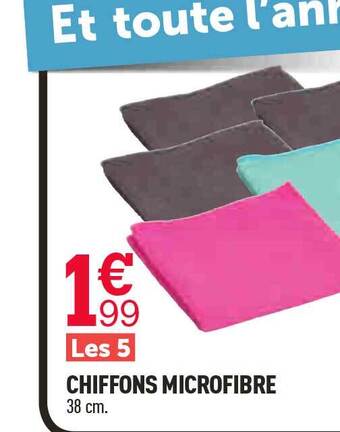 Centrakor Chiffons microfibre offre
