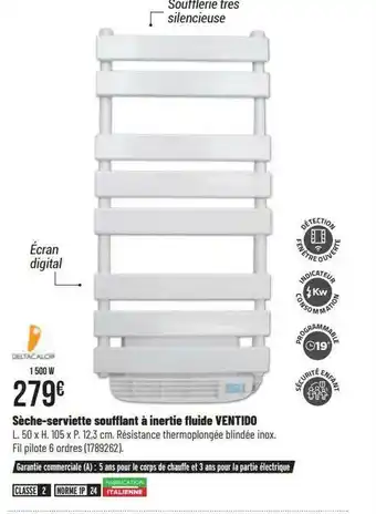 Bricorama Sèche-serviette soufflant à inertie fluide ventido offre
