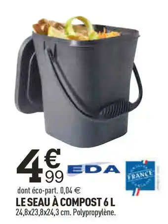 Centrakor Le seau à compost 6 l eda offre