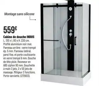Bricorama Cabine de douche indus offre