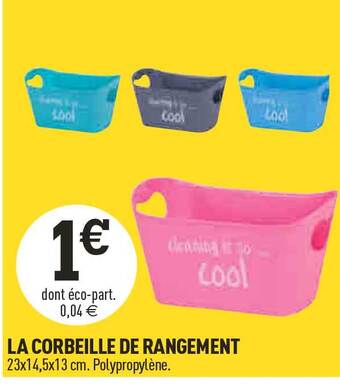 Centrakor La corbeille de rangement offre