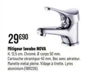 Bricorama Mitigeur lavabo nova offre