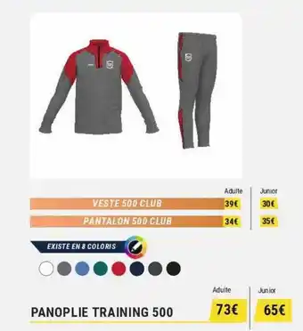 Decathlon Panoplie training 500 offre