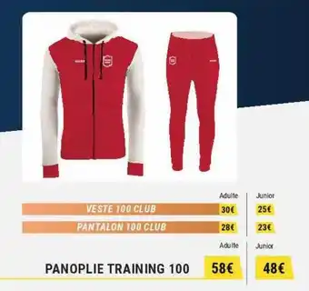 Decathlon Panoplie training 100 offre