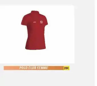 Decathlon Polo club femme offre