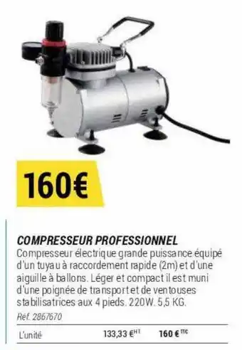 Decathlon Compresseur professionnel offre