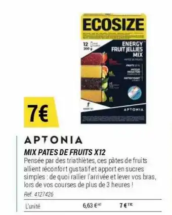 Decathlon Mix pates de fruits x12 aptonia offre