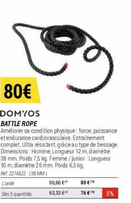 Domyos discount battle rope