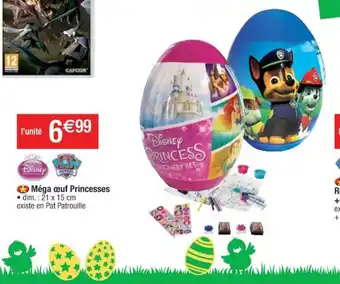 Cora x Carrefour Méga œuf Princesses offre