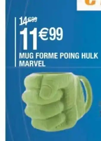 Mug Forme Poing Hulk Marvel