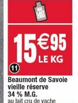 Cora x Carrefour Beaumont de savoie vielle reserve 34% m.g offre