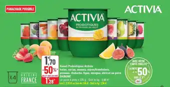 G20 Yaourt probiotiques activia fraise offre