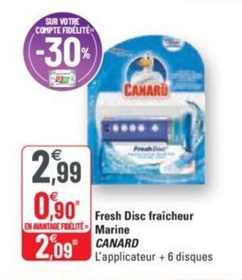 G20 Fresh disc fraîcheur marine CANARD offre