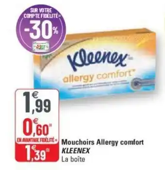G20 Mouchoirs allergy comfort KLEENEX offre