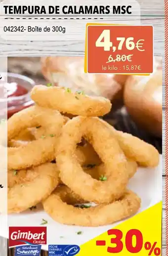 Gel 2000 Tempura de calamars msc offre