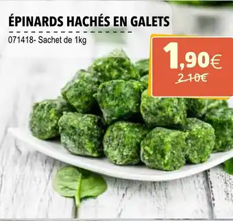 Gel 2000 Épinards hachés en galets offre