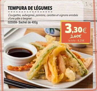 Gel 2000 Tempura de légumes offre