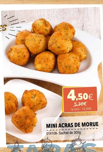 Gel 2000 Mini acras de morue offre