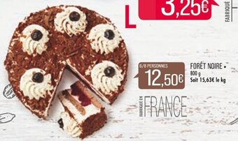 Match Forêt noire offre