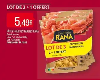 Match Pâtes fraiches farcies rana offre