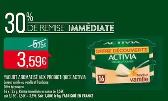Match Yaourt aromatisé aux probiotiques activia offre