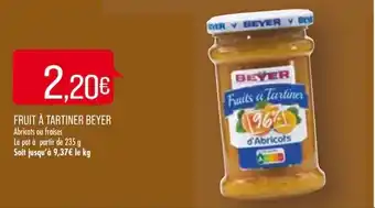 Match Fruit a Tartiner Beyer offre