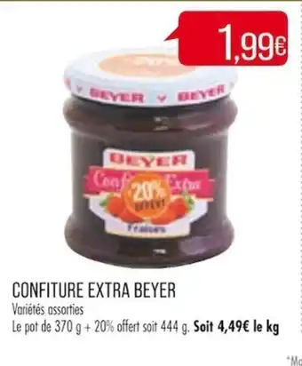 Match Confiture Extra Beyer offre