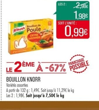 Match Bouillon Knorr offre