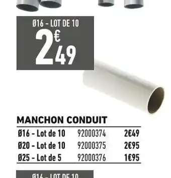 Manchon Conduit