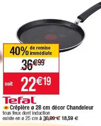 Cora x Carrefour Crepiere 28 cm decor chandeleur offre