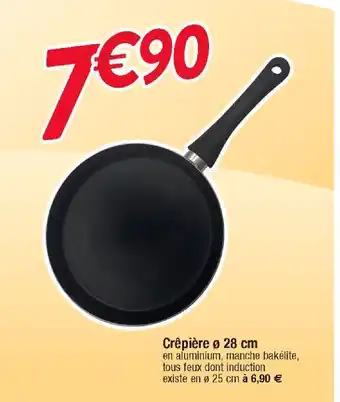Cora x Carrefour Crepiere 28 cm offre