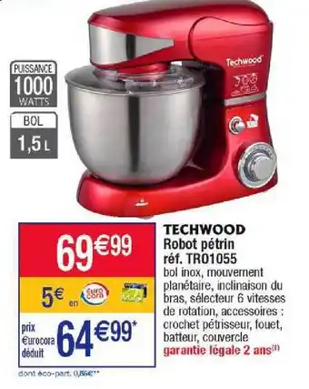 Cora x Carrefour Robot pétrin techwood offre