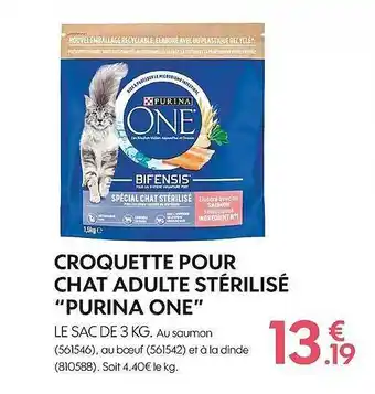 Truffaut Croquette pour chat adulte stérilisé offre