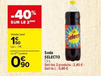 Carrefour Soda selecto offre