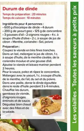 Carrefour Durum de dinde offre