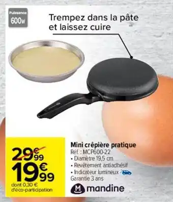 Mini crĂȘpiĂšre pratique mandine