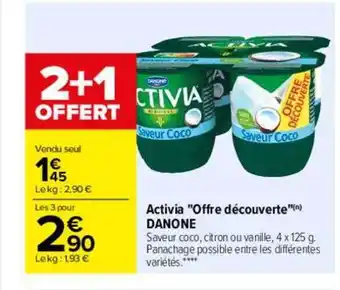 Carrefour Activia offre