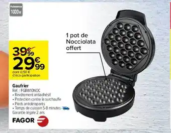 Carrefour Gaufrier fagor offre